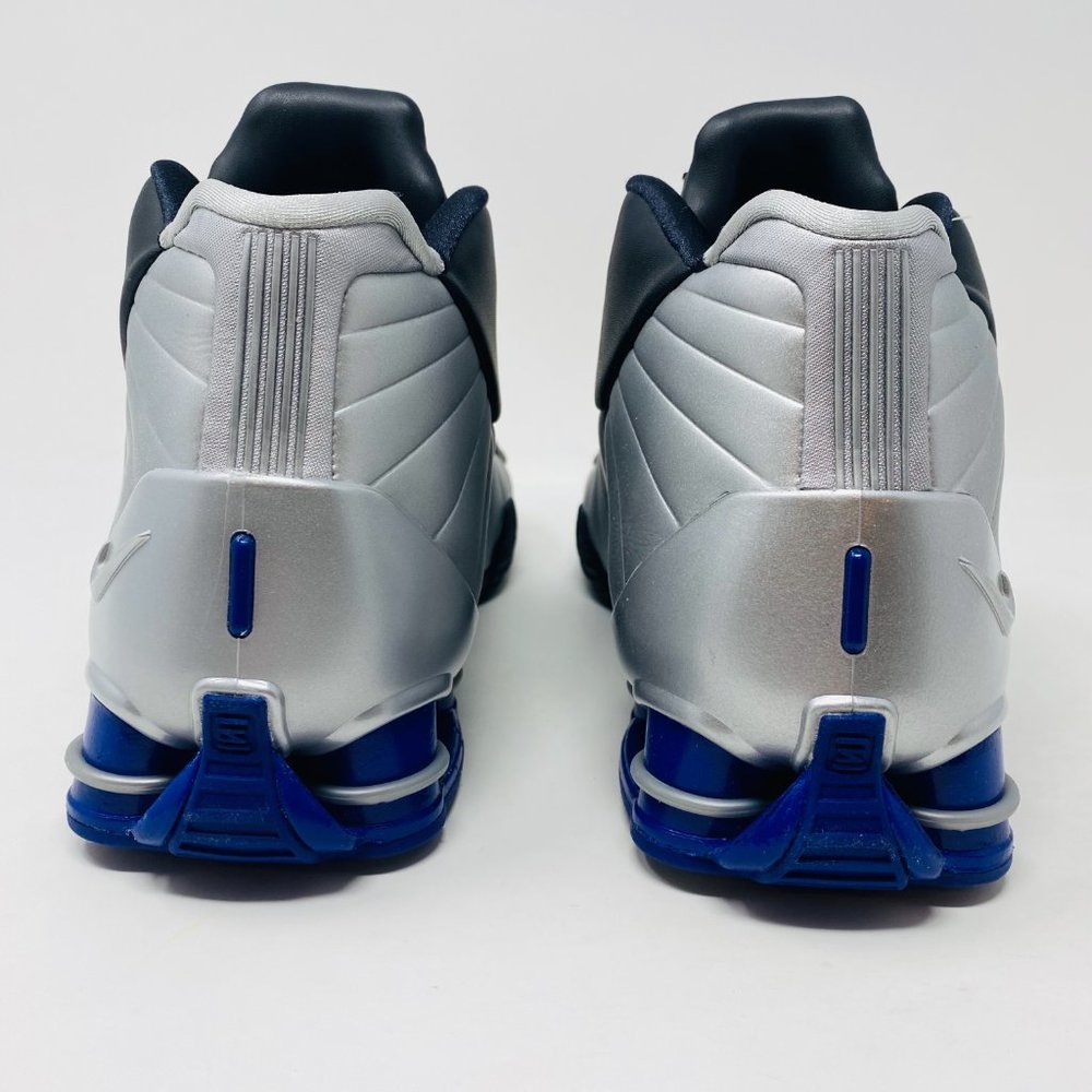Nike Mens Shox BB4 Retro Black Silver Low Top Lace Up Basketball Shoes Size 8 - Picture 4 of 7